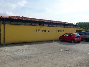 I fabbricati del campo sportivo di Pieve San Paolo