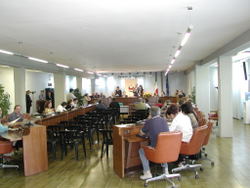La sala del consiglio comunale