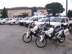 Mezzi della polizia municipale di Capannori